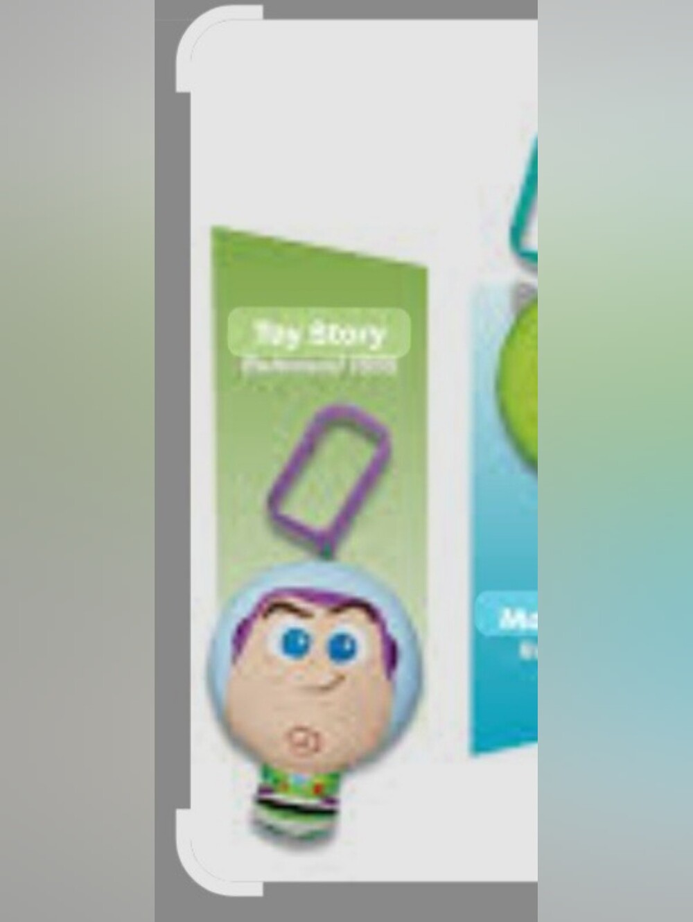 Disney Buzz Lightyear Purple Clip-On Keychain